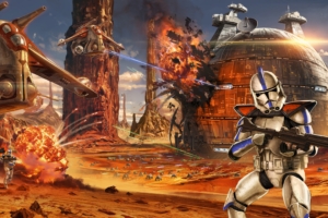 star wars artwork geonosis clone trooper 4k 1540750329