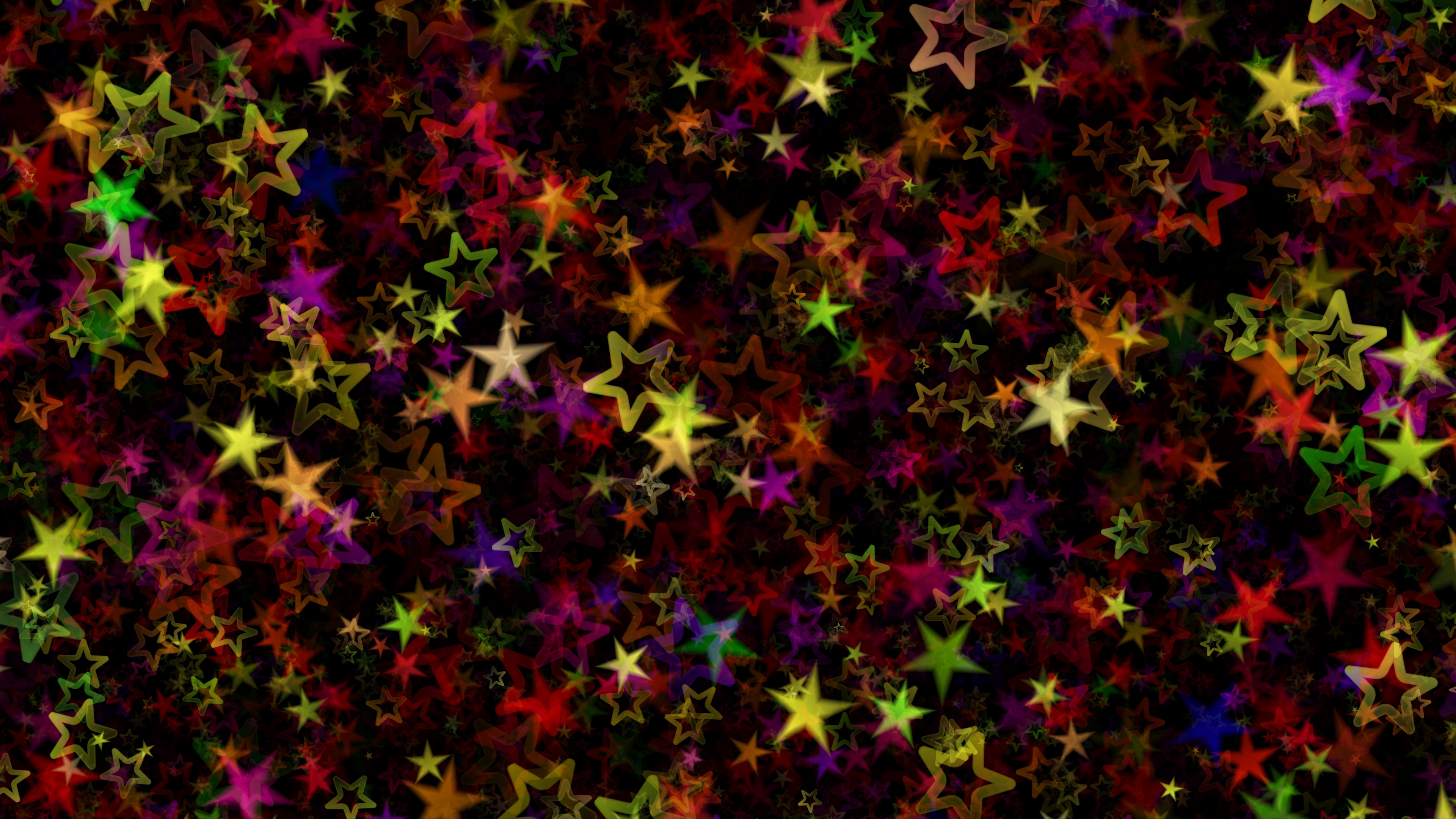 stars colorful art abstract 4k 1539370395