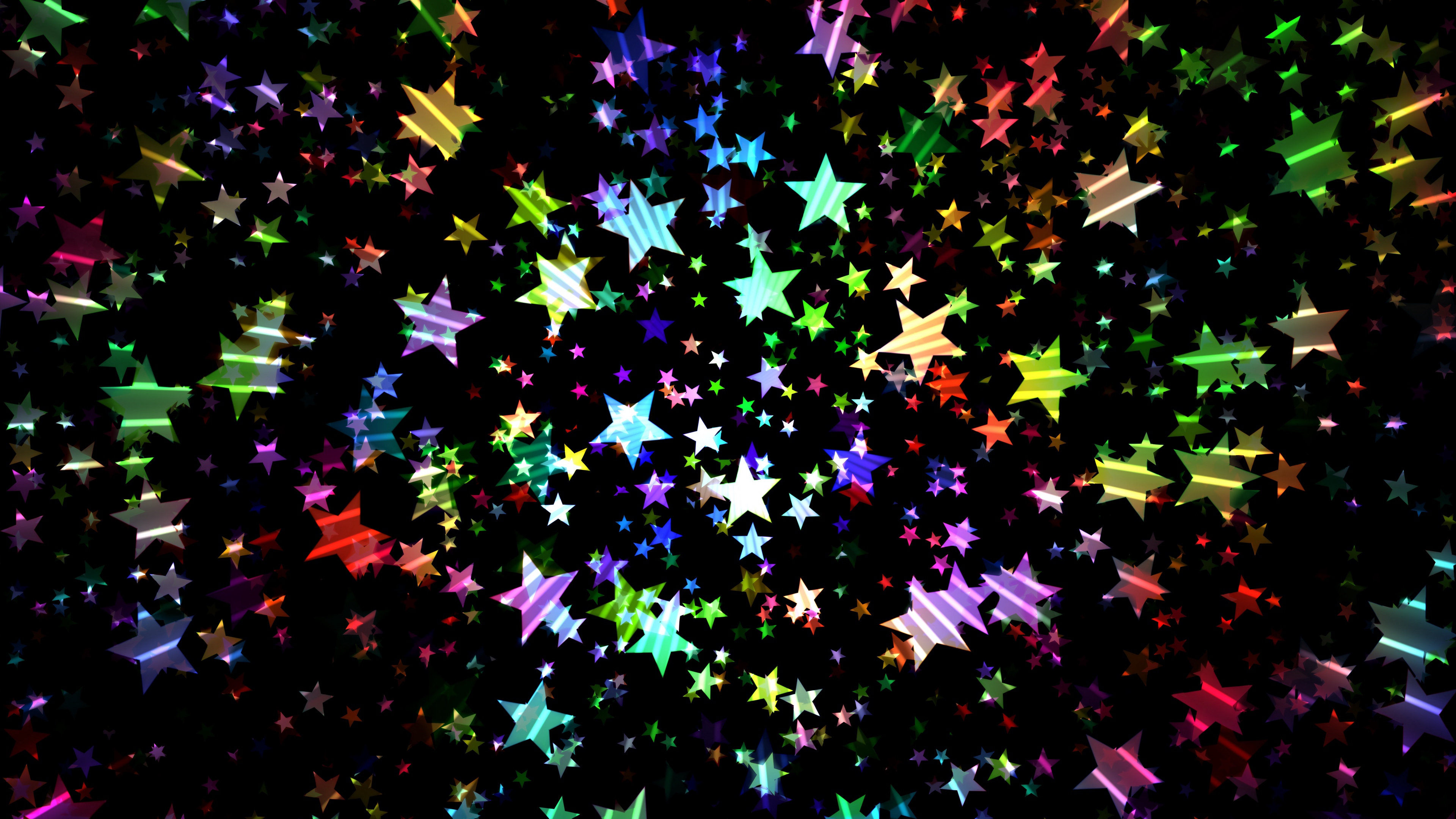 stars colorful shiny bright 4k 1539369990