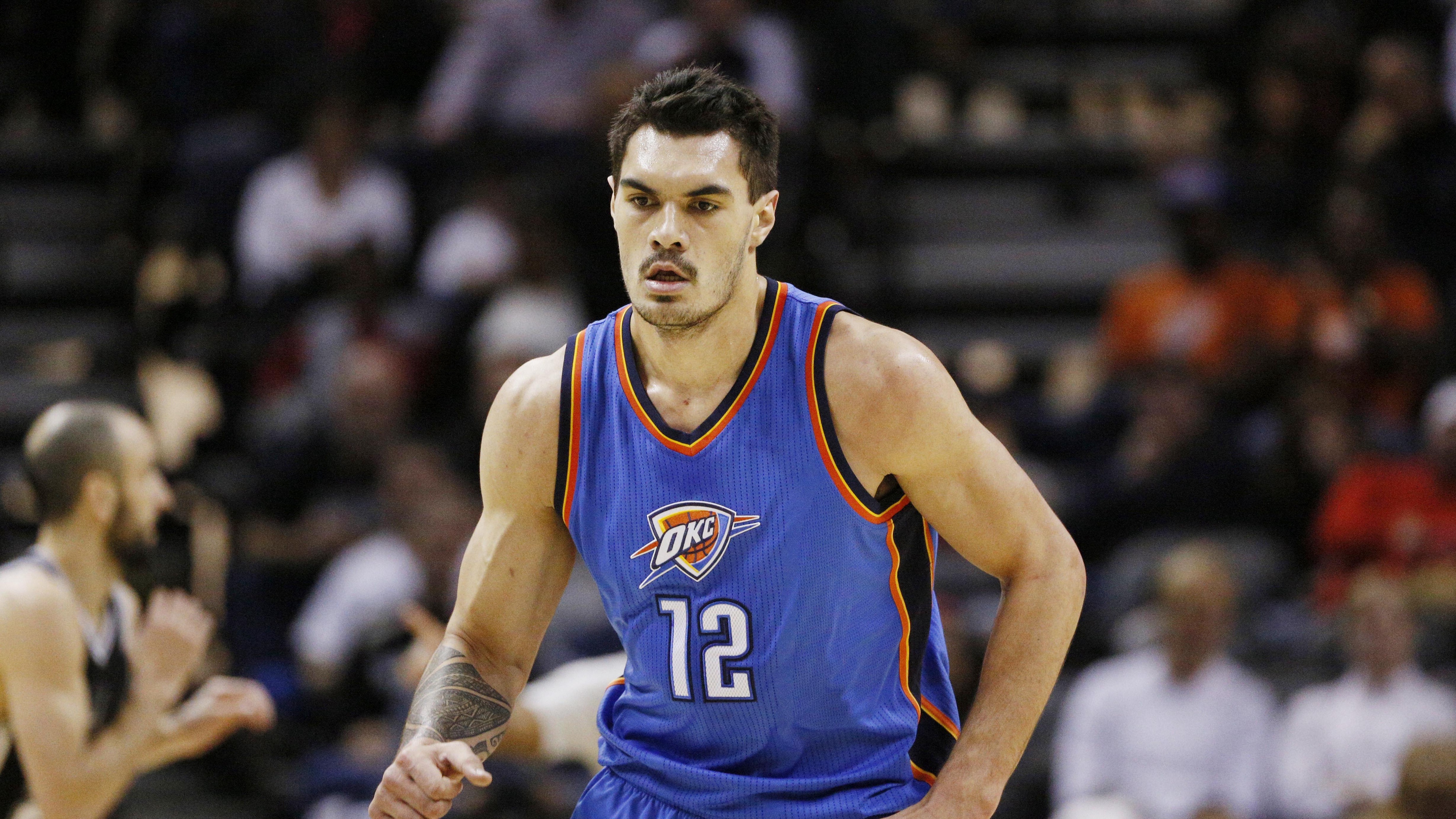 steven adams basketball oklahoma city thunder 4k 1540060870