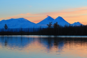 sunrise mountains lake landscape morning 4k 1540146093