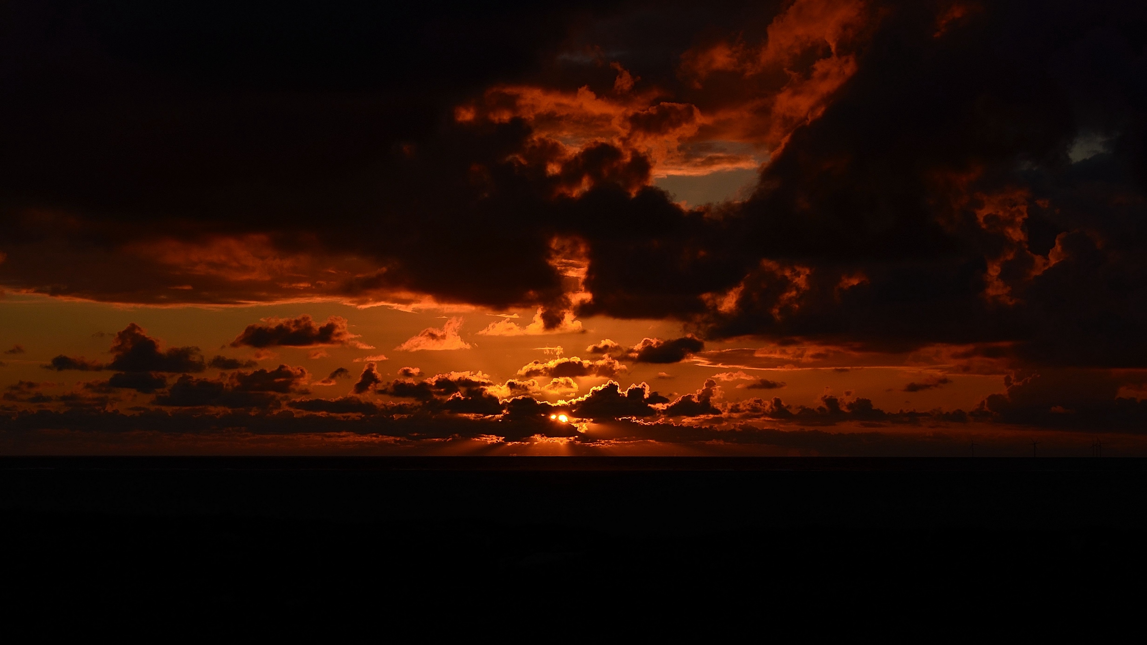 sunset sky clouds night 4k 1540574954