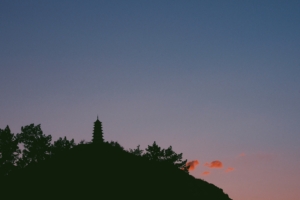 temple tower sky silhouette 4k 1540574648