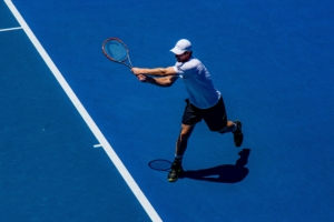 tennis player tennis court racket 4k 1540062569