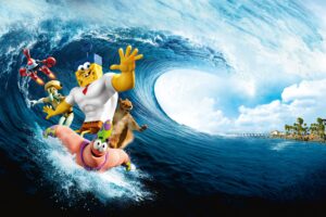 the spongebob movie sponge out of water the spongebob movie art wave 4k 1539368191