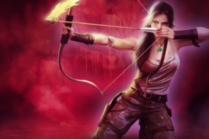 tomb raider lara croft girl with bow and arrow 1540750975