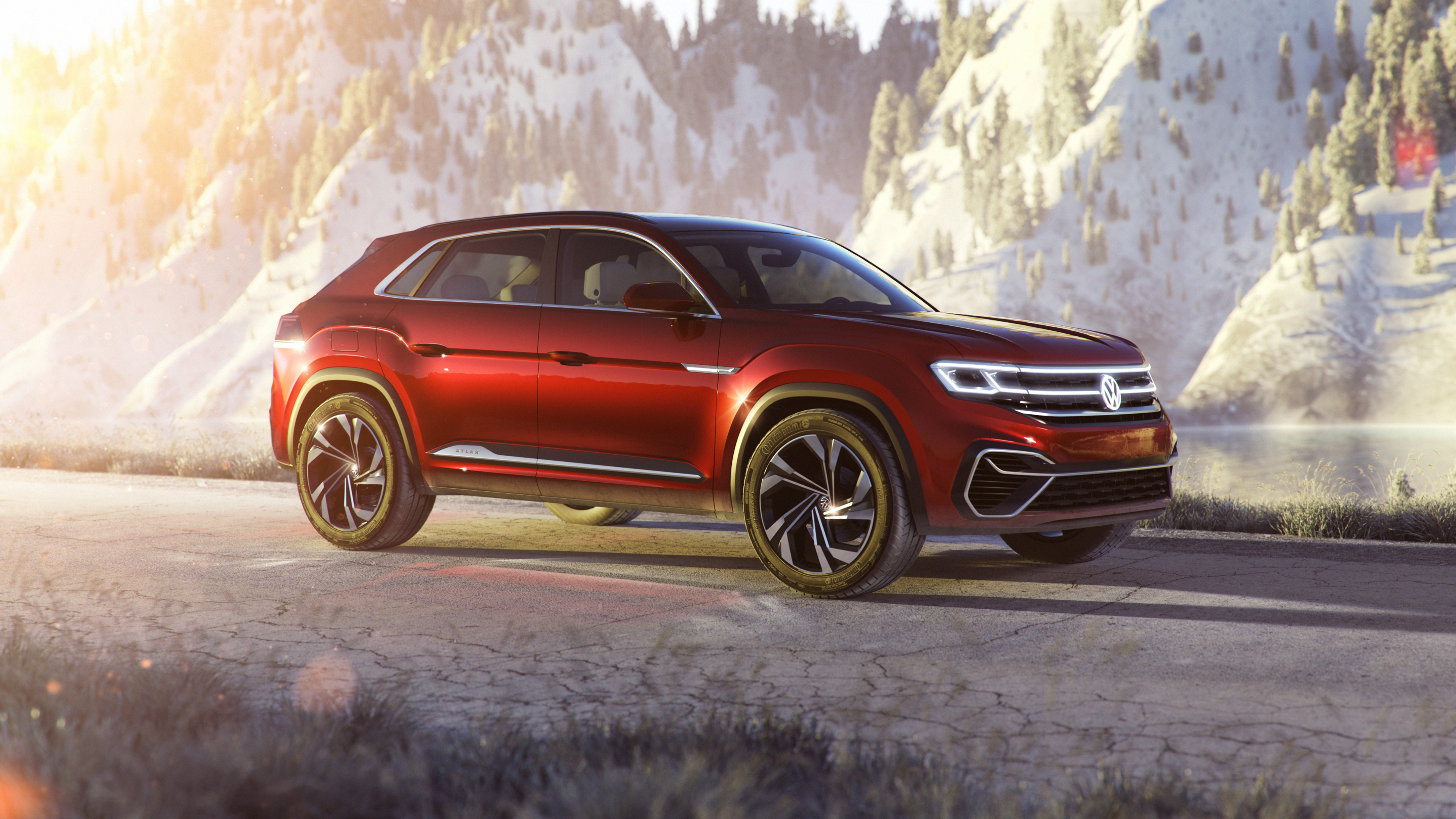 volkswagen atlas cross sport concept 2018 side view 1539110533