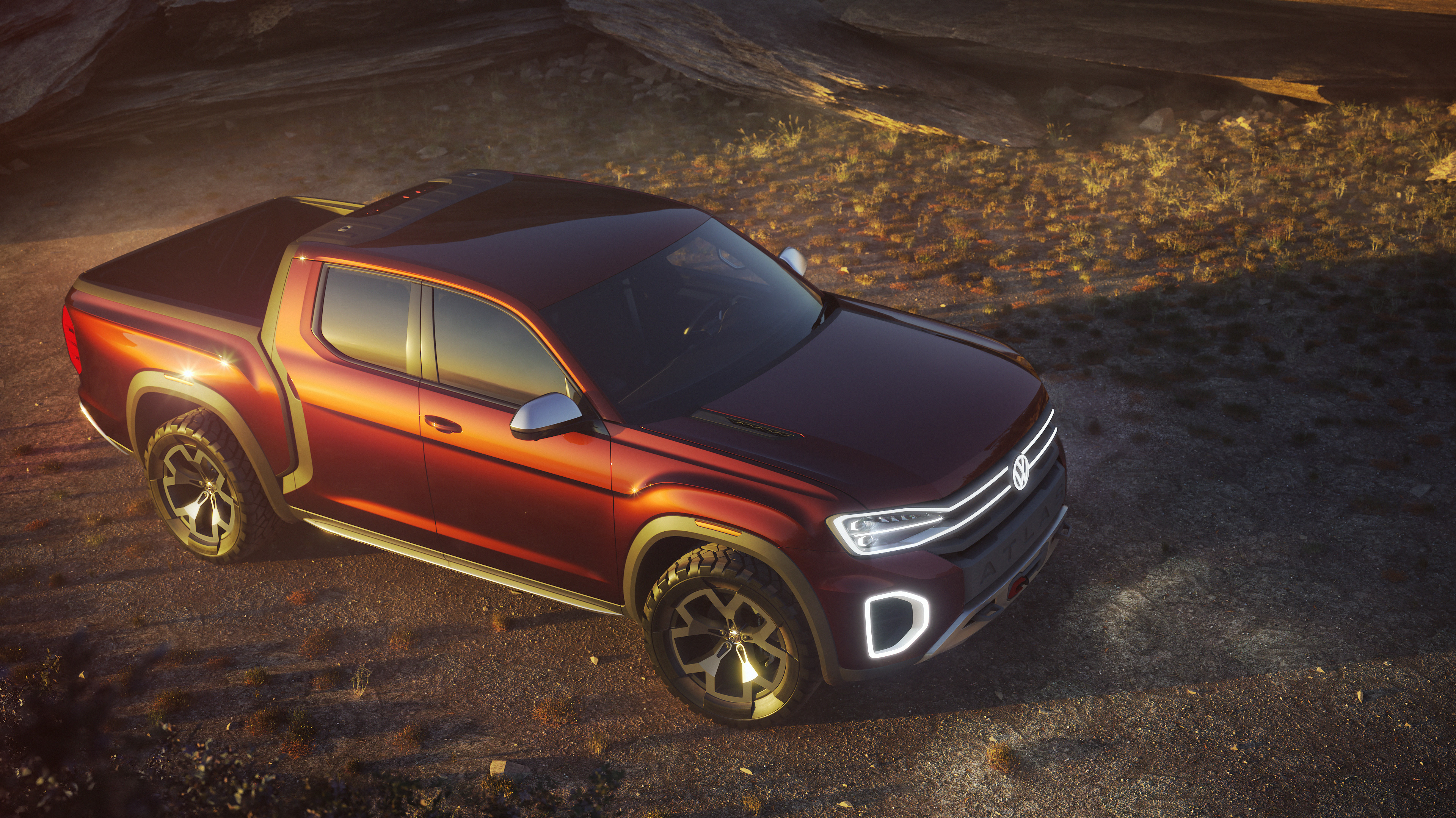 volkswagen atlas tanoak pickup truck concept 2018 upper view 1539110547