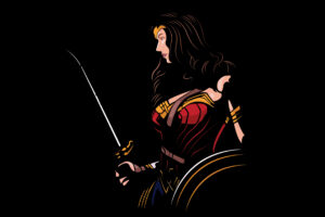 wonder woman 4k minimalism 1538785672