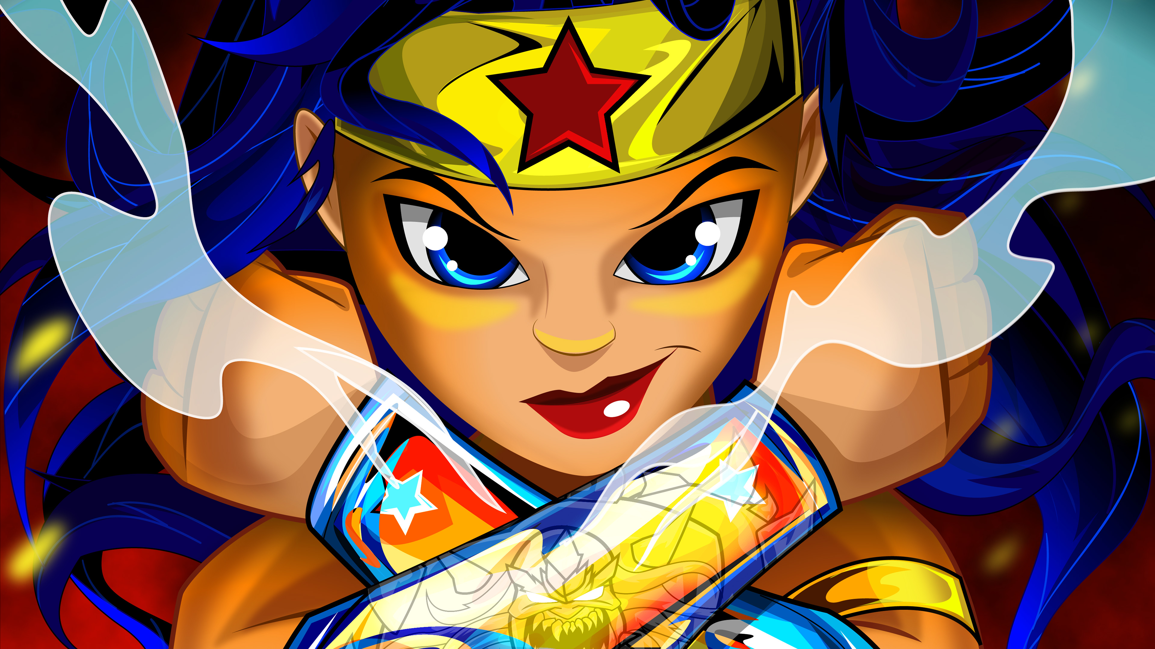 wonder woman digital art 4k 1538785835