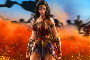 wonder woman warrior artwork 5k 1539452759