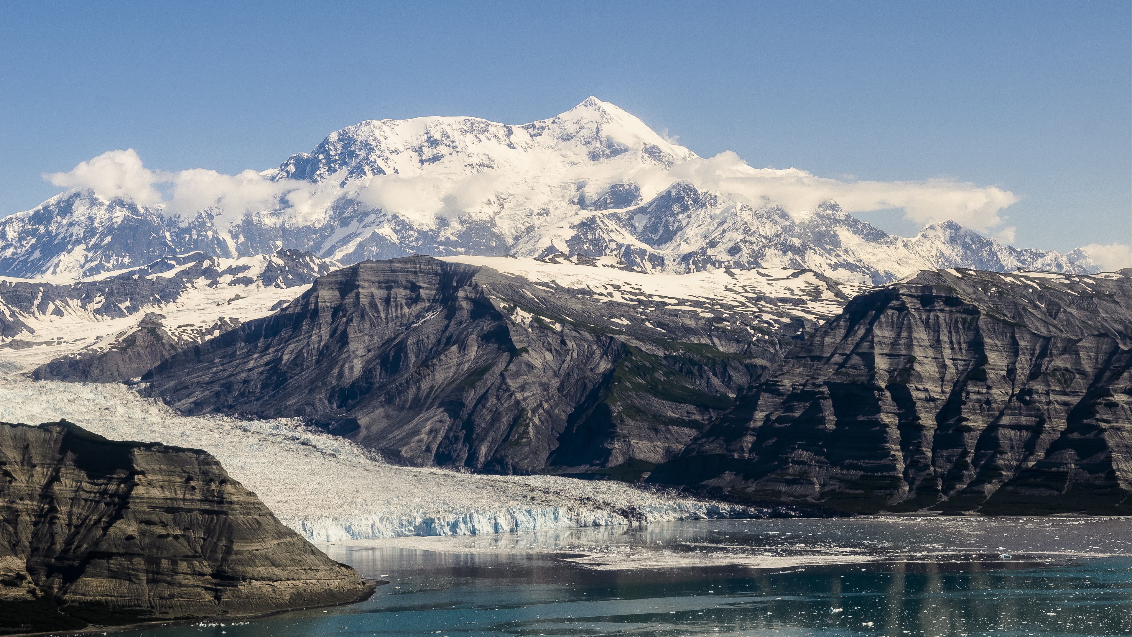 alaska national park mountains shore 4k 1541115899