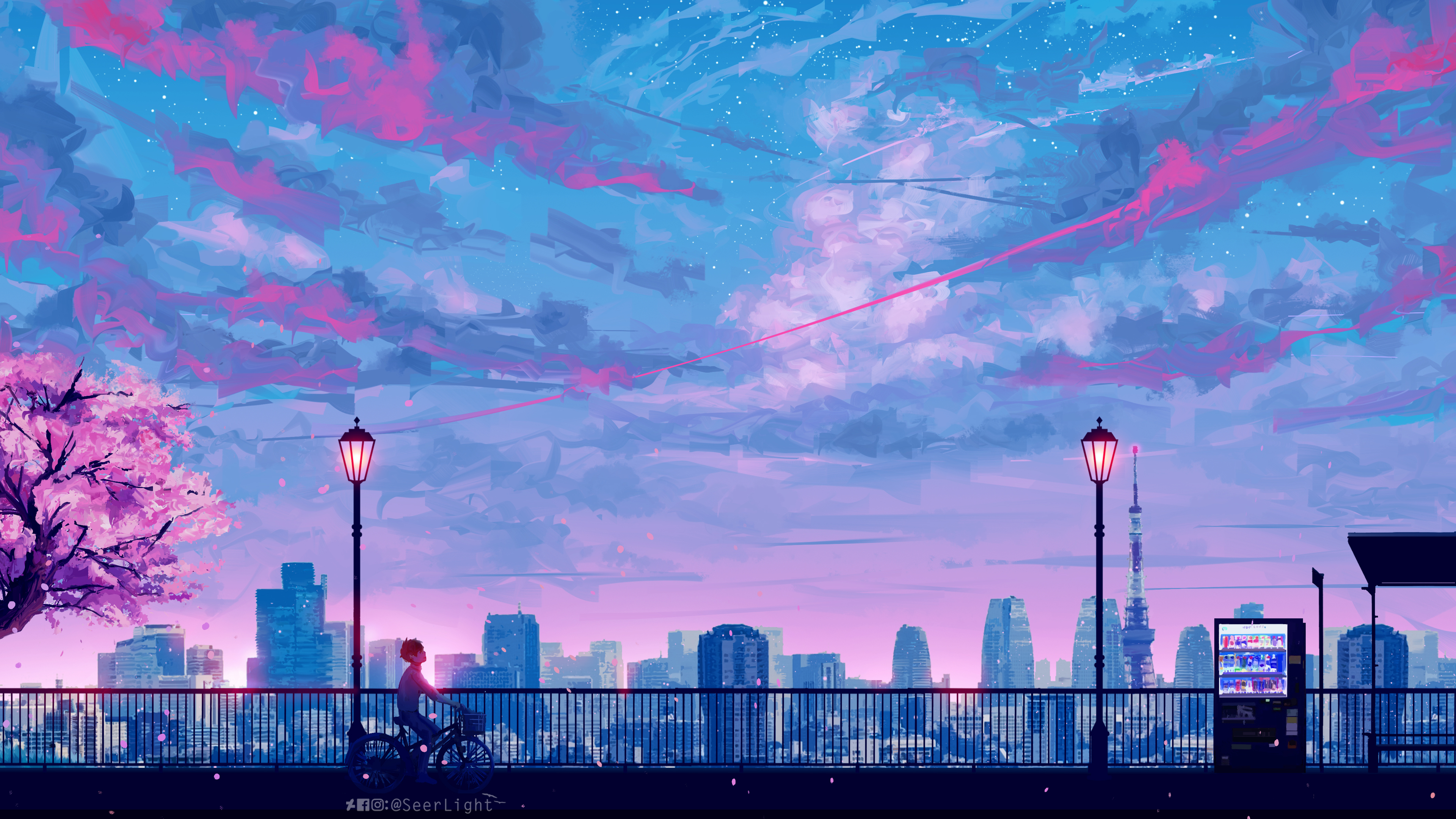 Anime Cityscape Landscape Scenery 4k scenery wallpapers, landscape