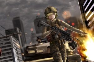 battlefield anime girl soldier 4k 1541975874