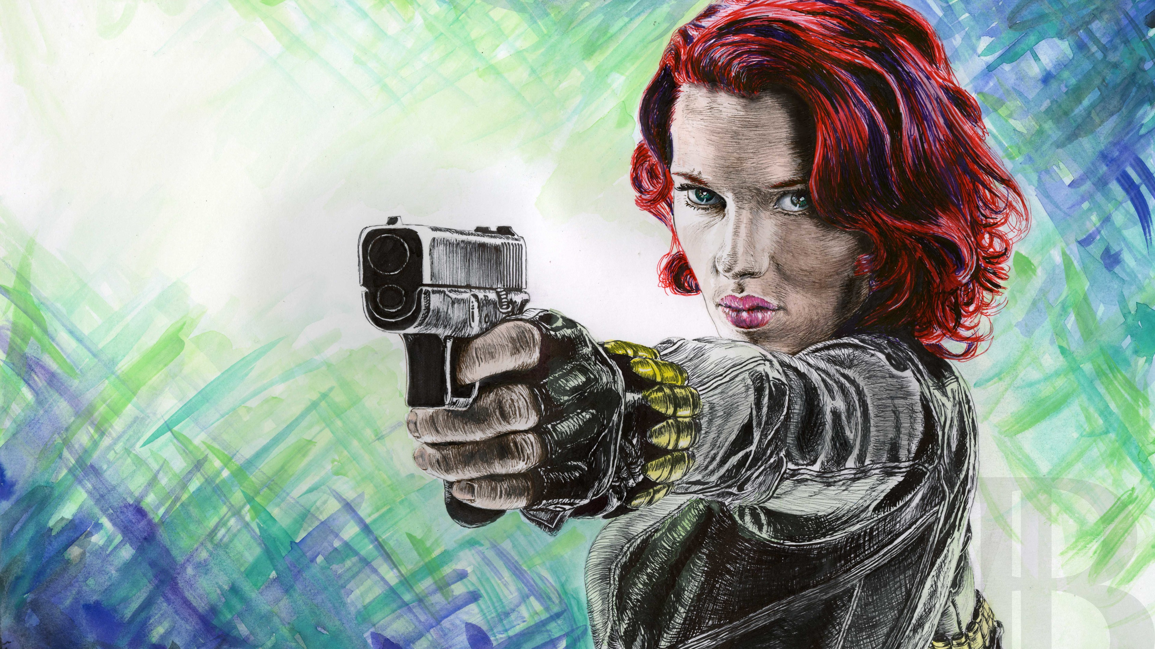 black widow 4k artwork 1543620121