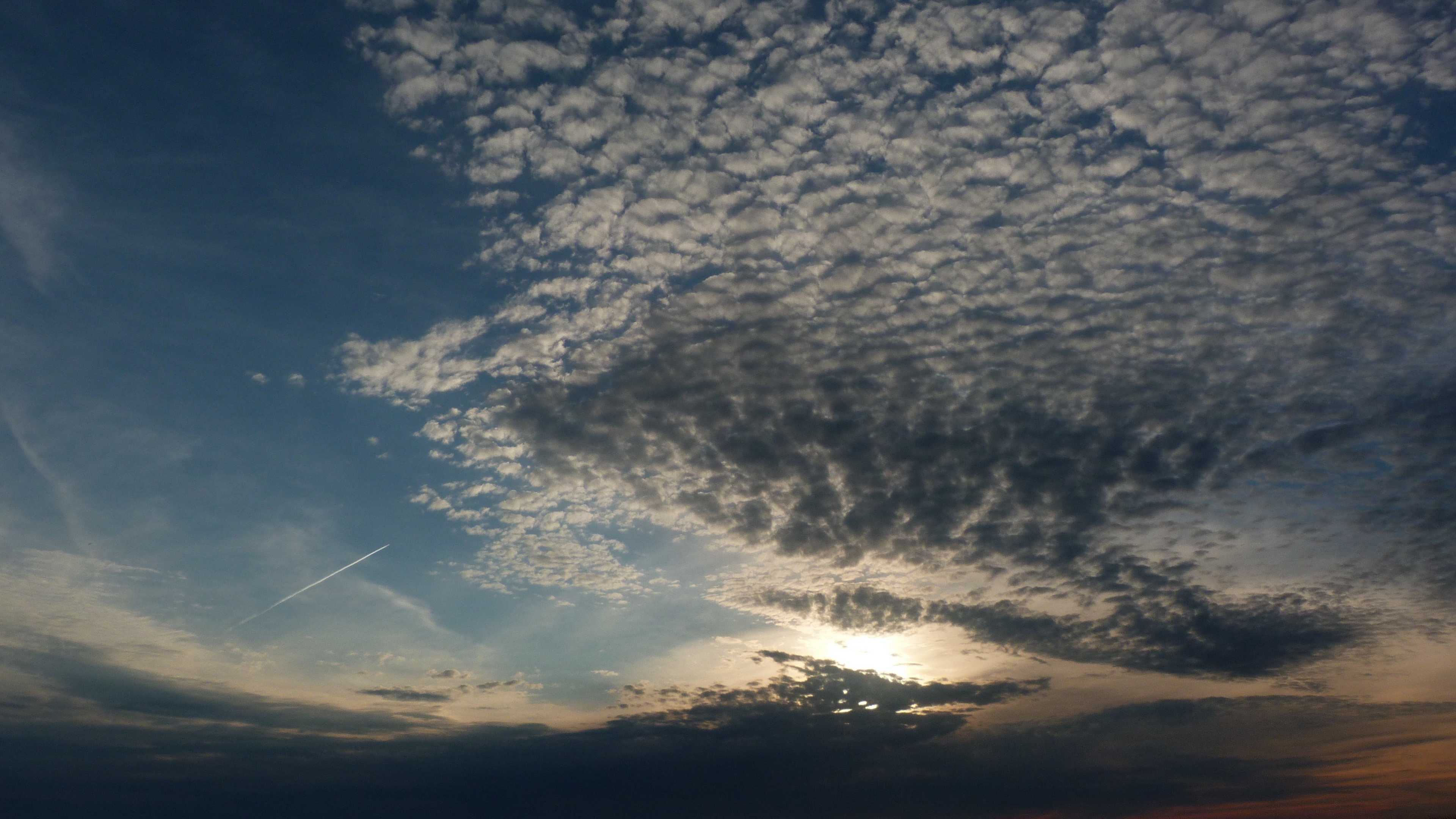 clouds air shadows sea evening cloudy 4k 1541117612