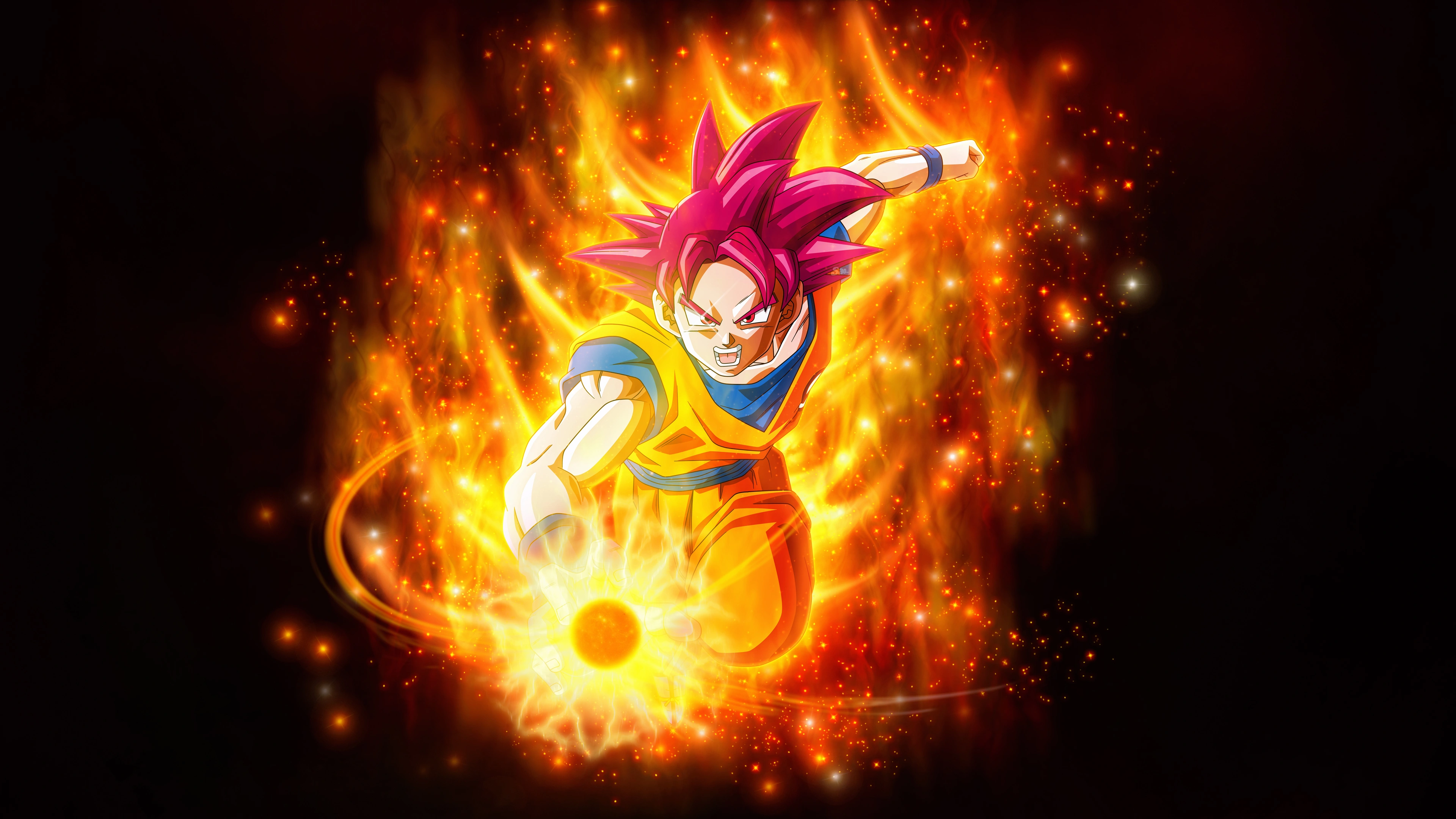Dragon Ball Son Goku Super Saiyan God HD wallpaper