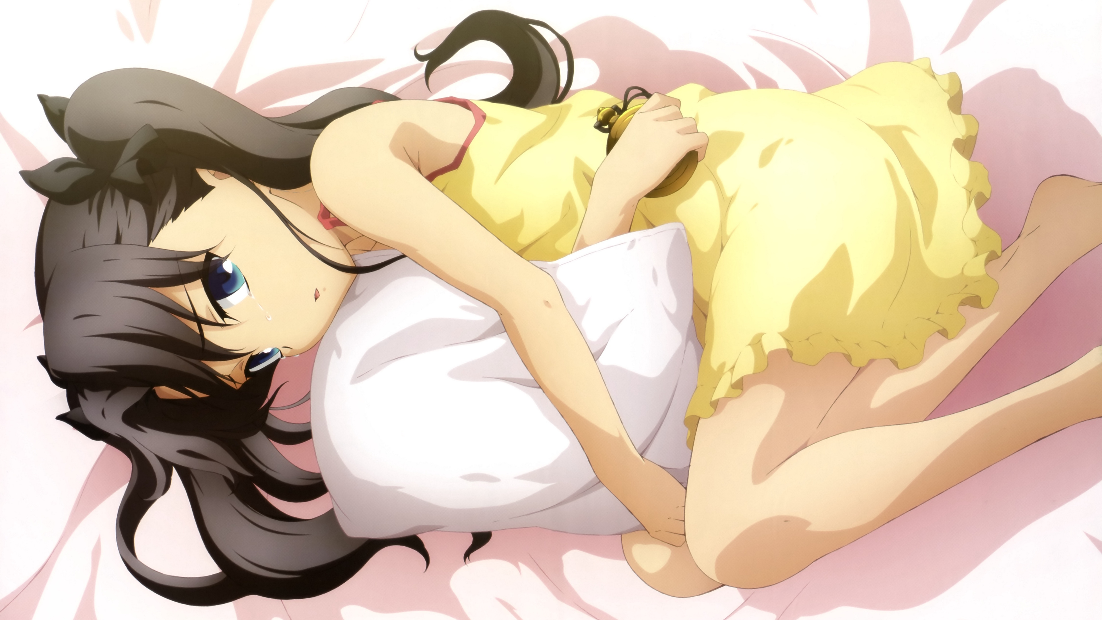 fate stay night girl brunette pillow bed 4k 1541975472