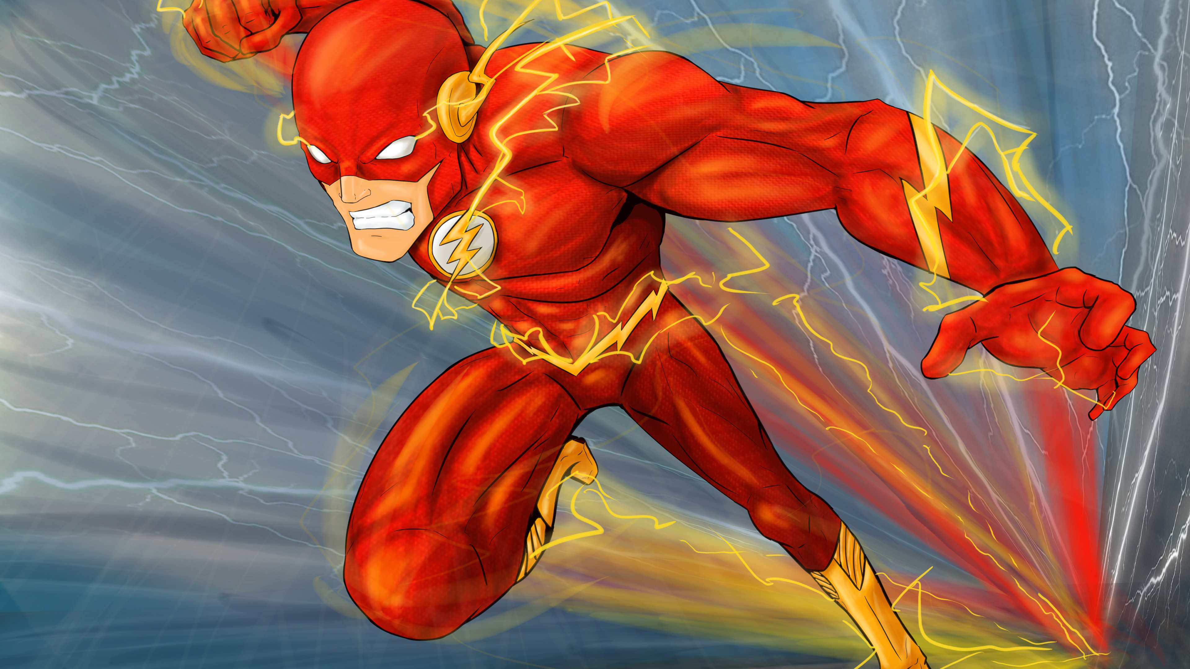 flash digital art 4k 1541968351