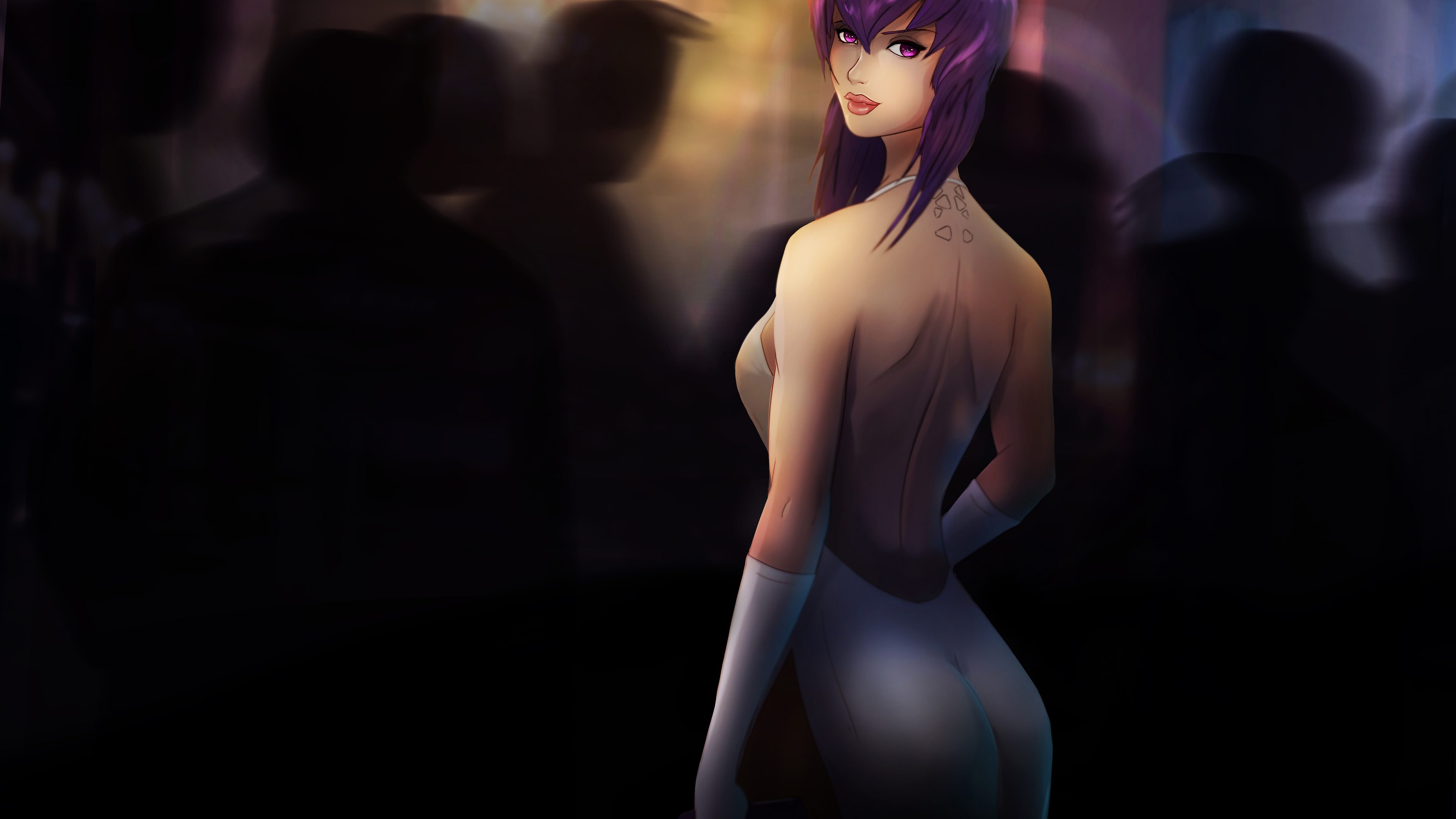 ghost in the shell anime girl art 8k 1541973655