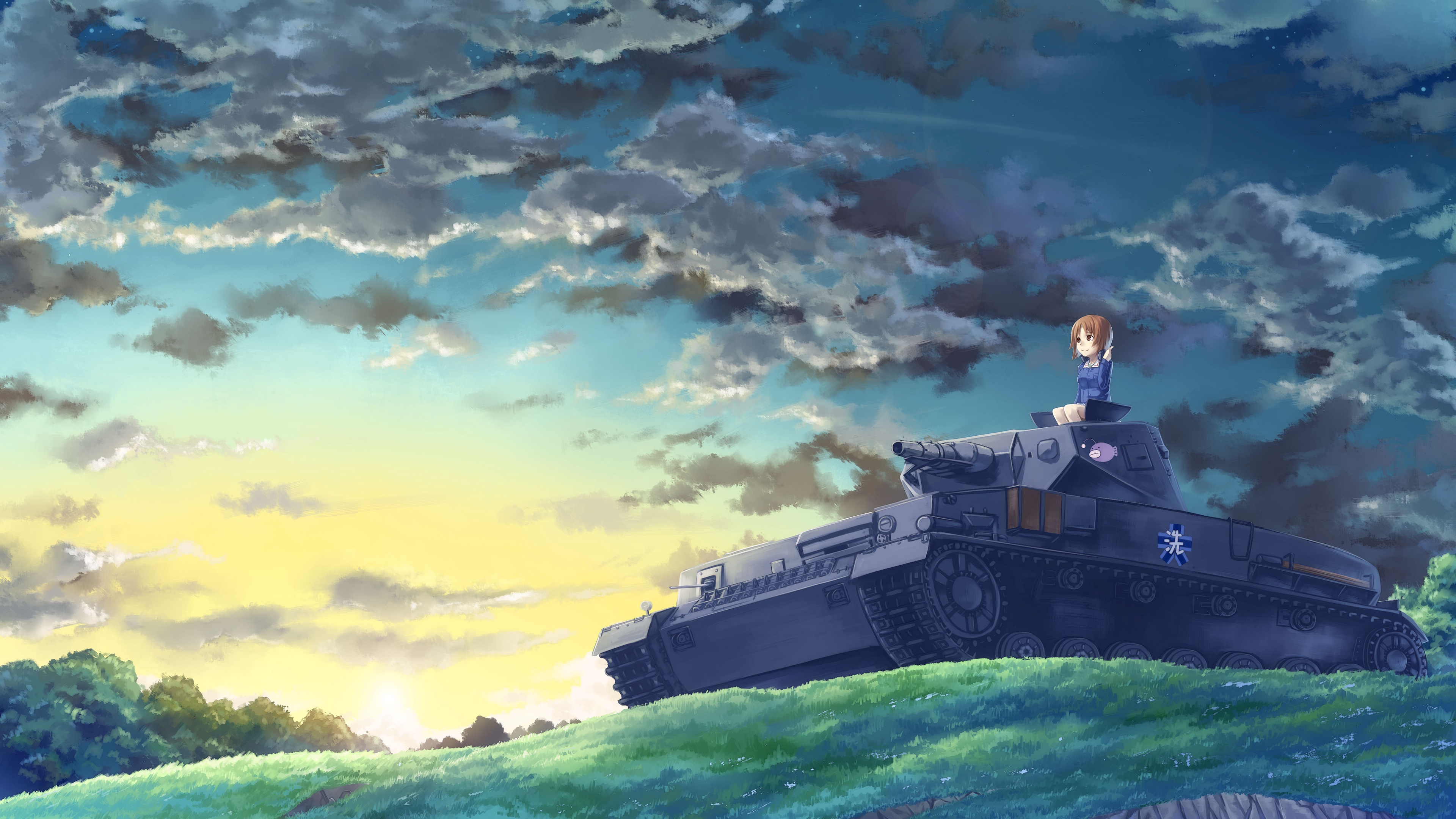 girls und panzer nishizumi miho tank hill girl 4k 1541975962