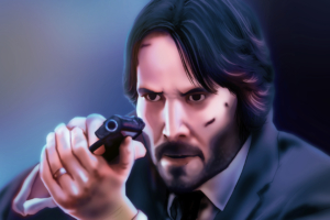 keanu reeves john wick 4k art 1541719438