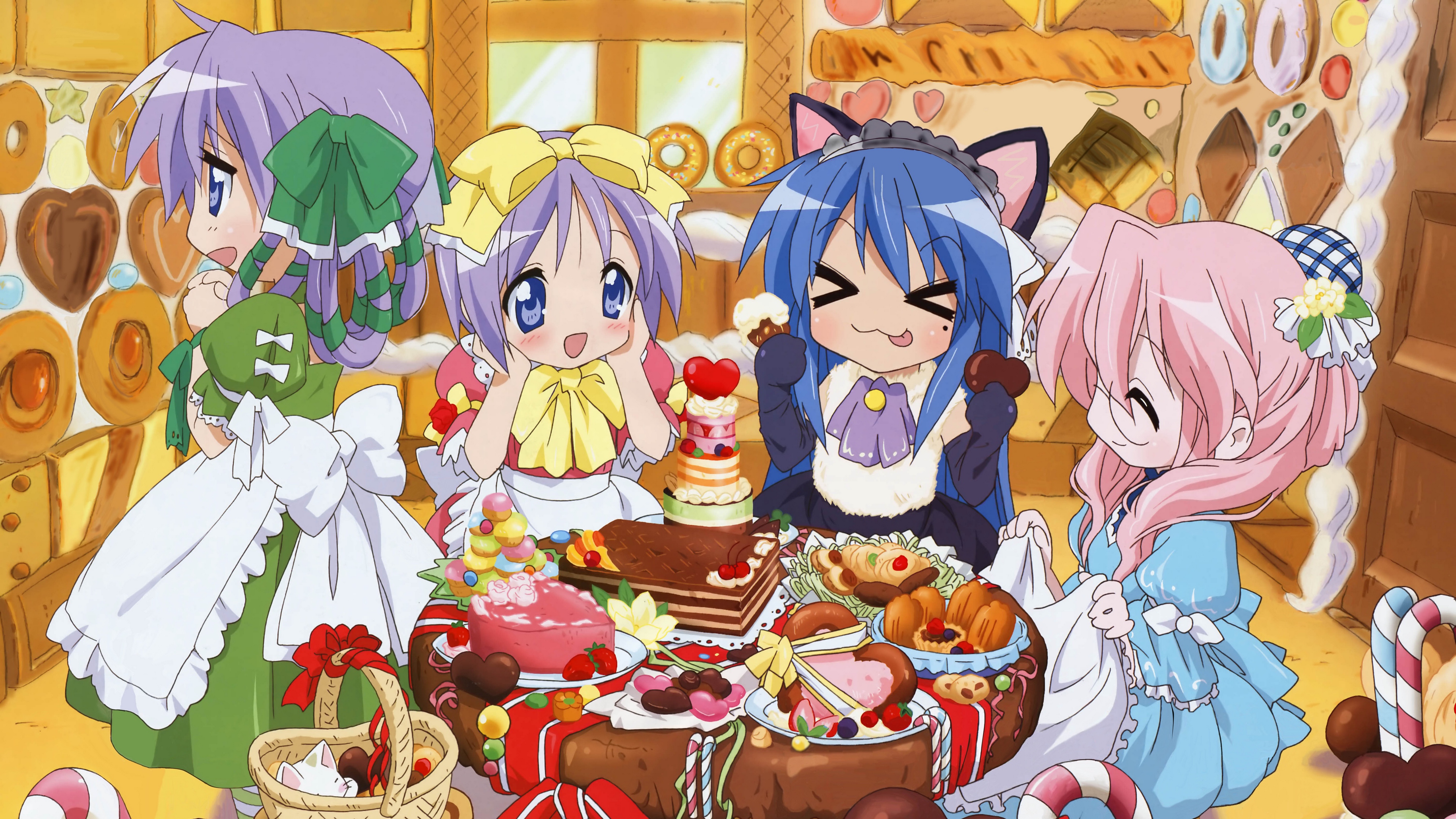 lucky star girls candy 4k 1541975664