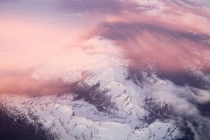 mountains clouds peaks pink 4k 1541116870