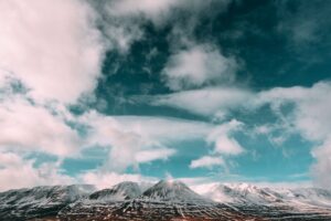 mountains clouds sky iceland 4k 1541117297