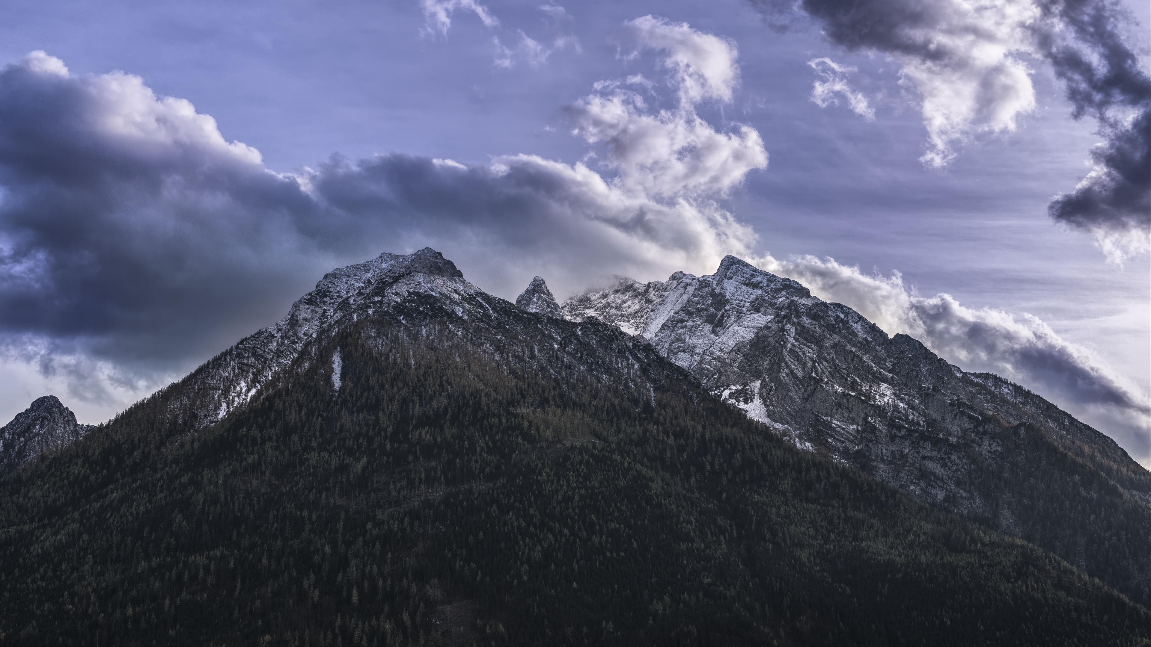 mountains clouds sky top 4k 1541114172