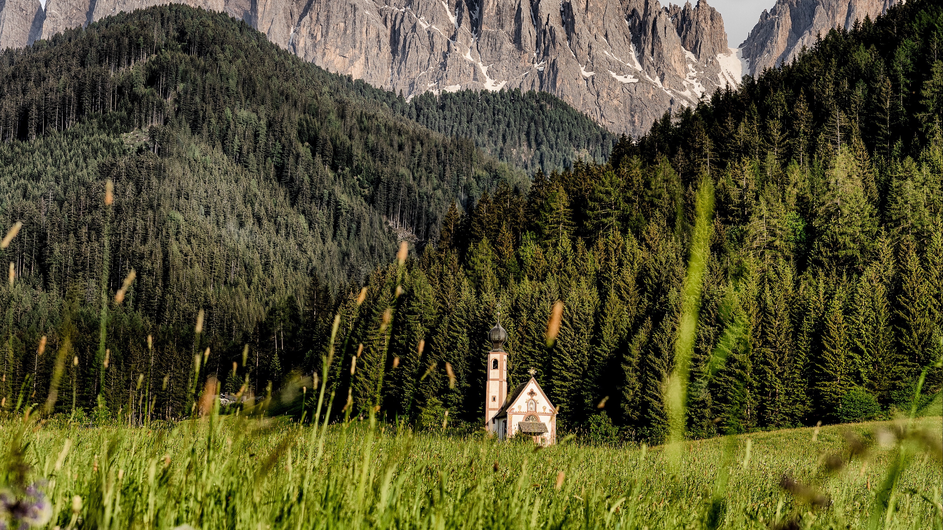 mountains field structure grass italy 4k 1541116977