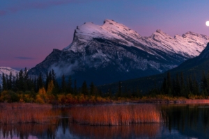 mountains lake reflection 4k 1541116176