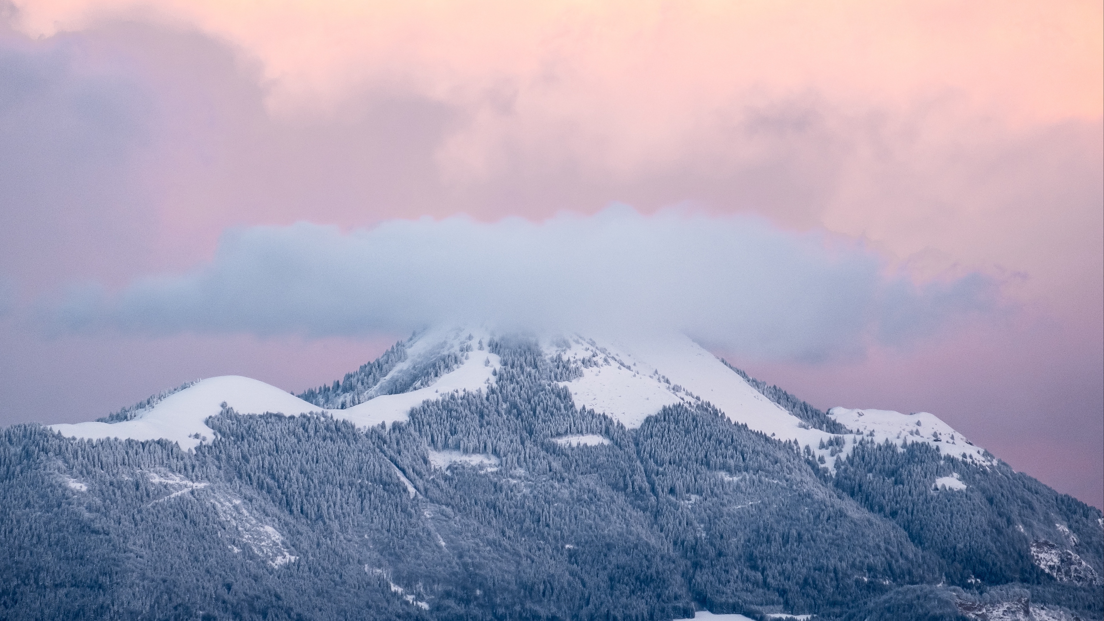 mountains peaks clouds 4k 1541116576