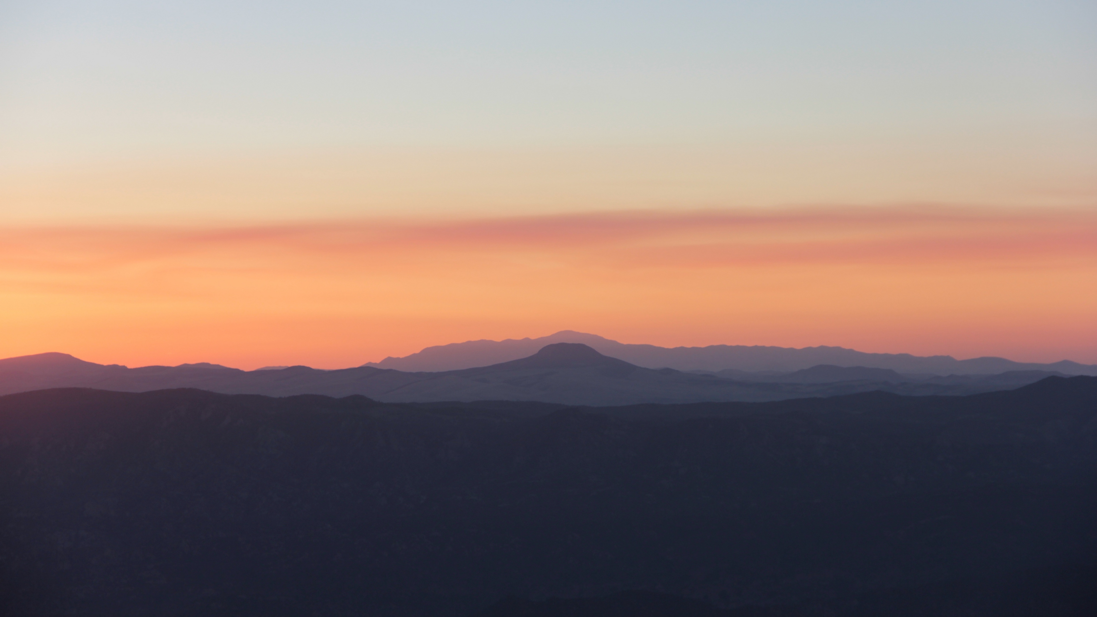 mountains skyline sunrise 4k 1541114060