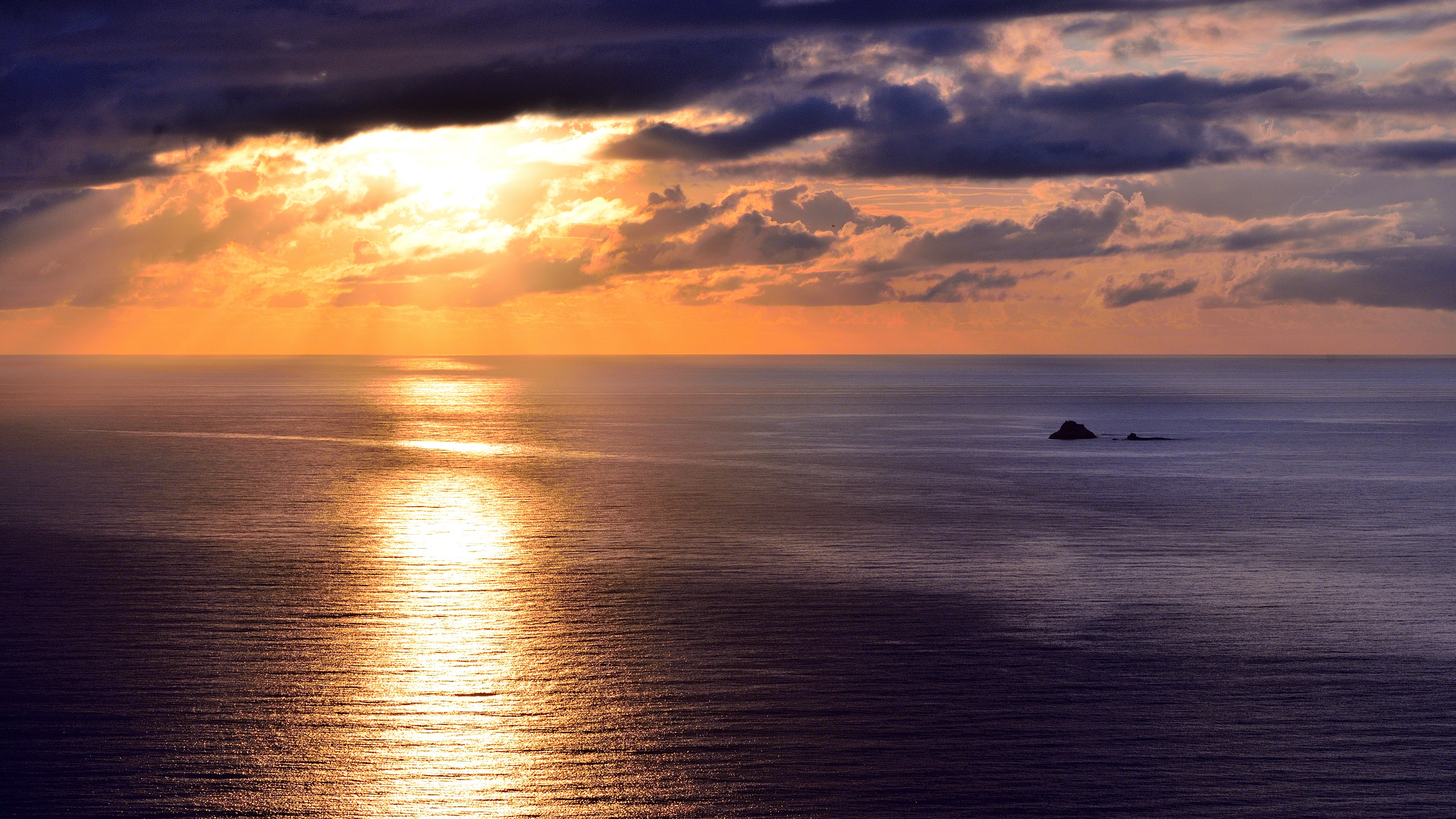 sea skyline sunset sunlight ripples brazil clouds 4k 1541114224