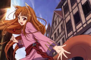 spice and wolf holo girl fox tail 4k 1541975864