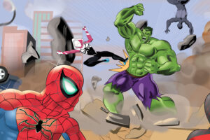 spiderman and spider woman team versus the hulk 1543620129