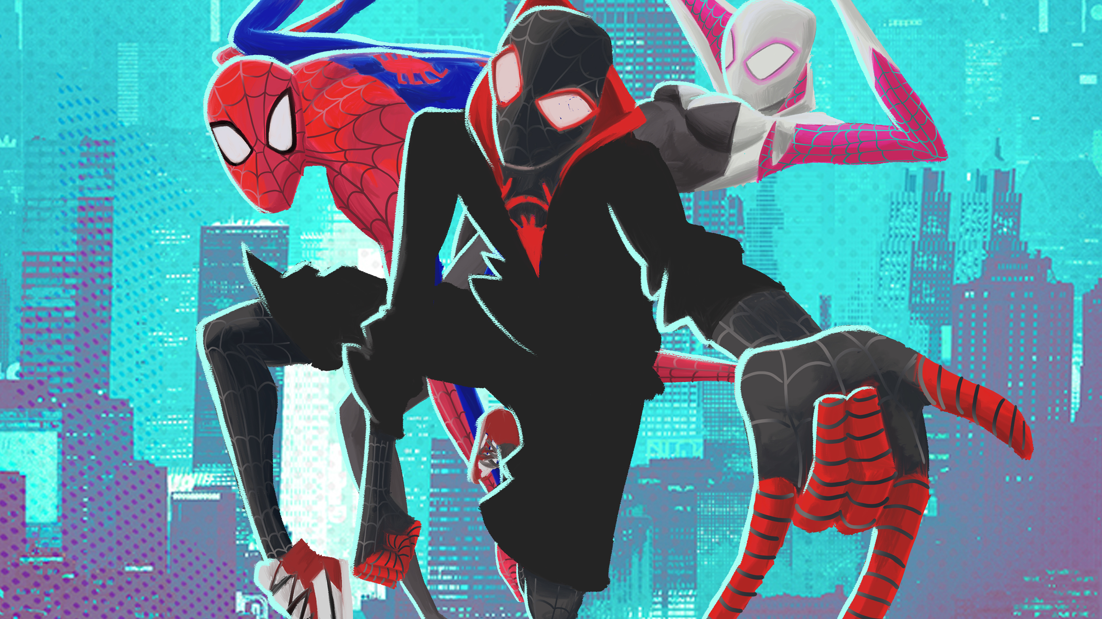 SpiderMan Into the SpiderVerse Wallpapers  Top Free SpiderMan Into the  SpiderVerse Backgrounds  WallpaperAccess