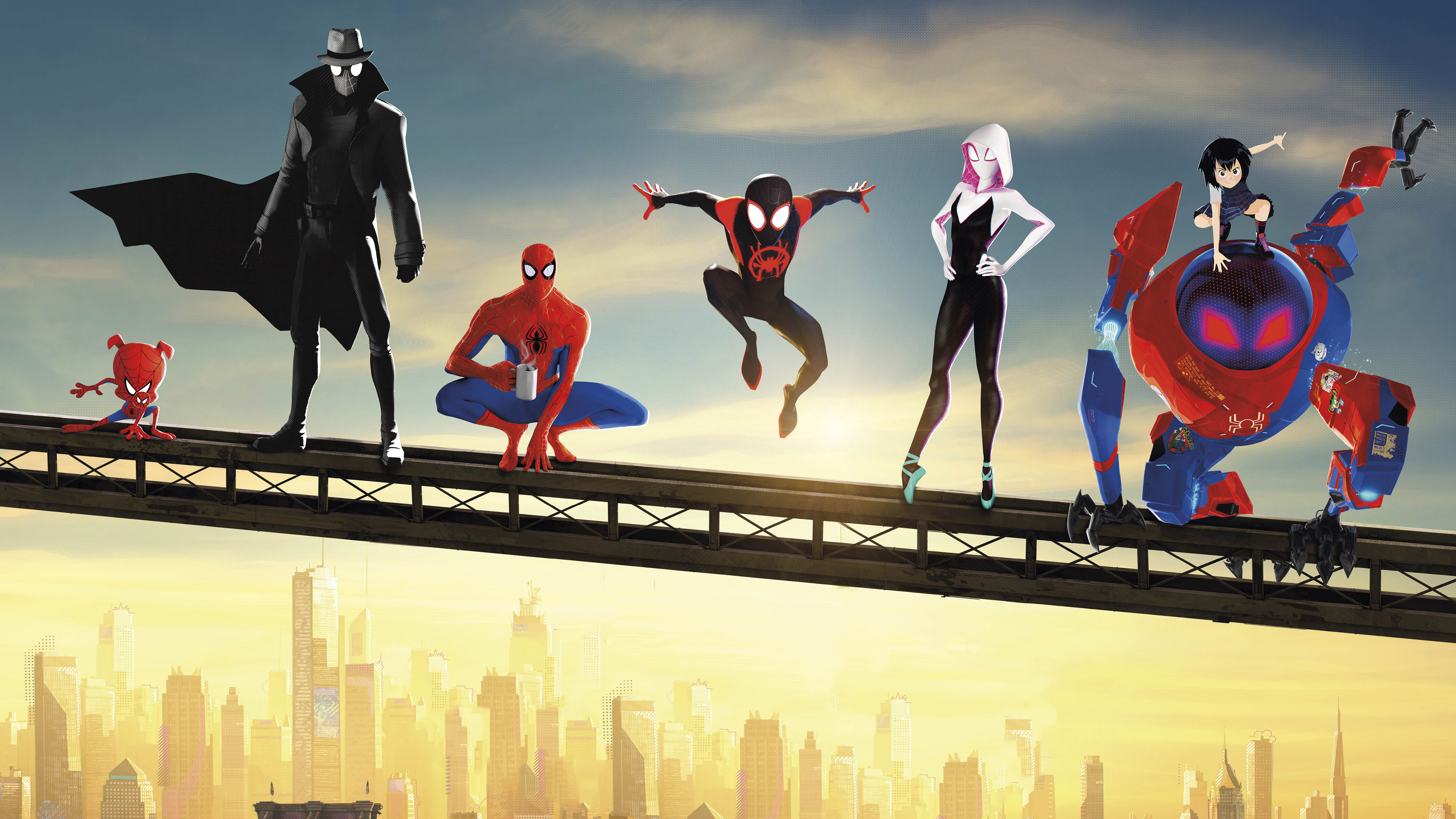 Wallpaper 4k Spiderman Into The Spider Verse Movie Poster 2018