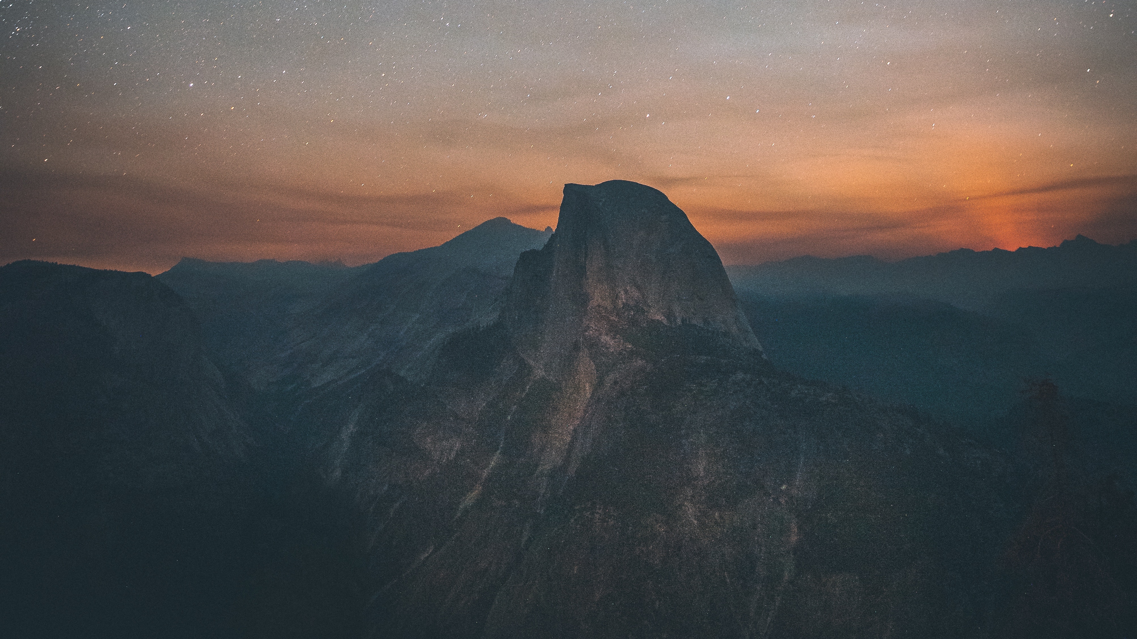 starry sky mountains night summit yosemite valley united states 4k 1541117114