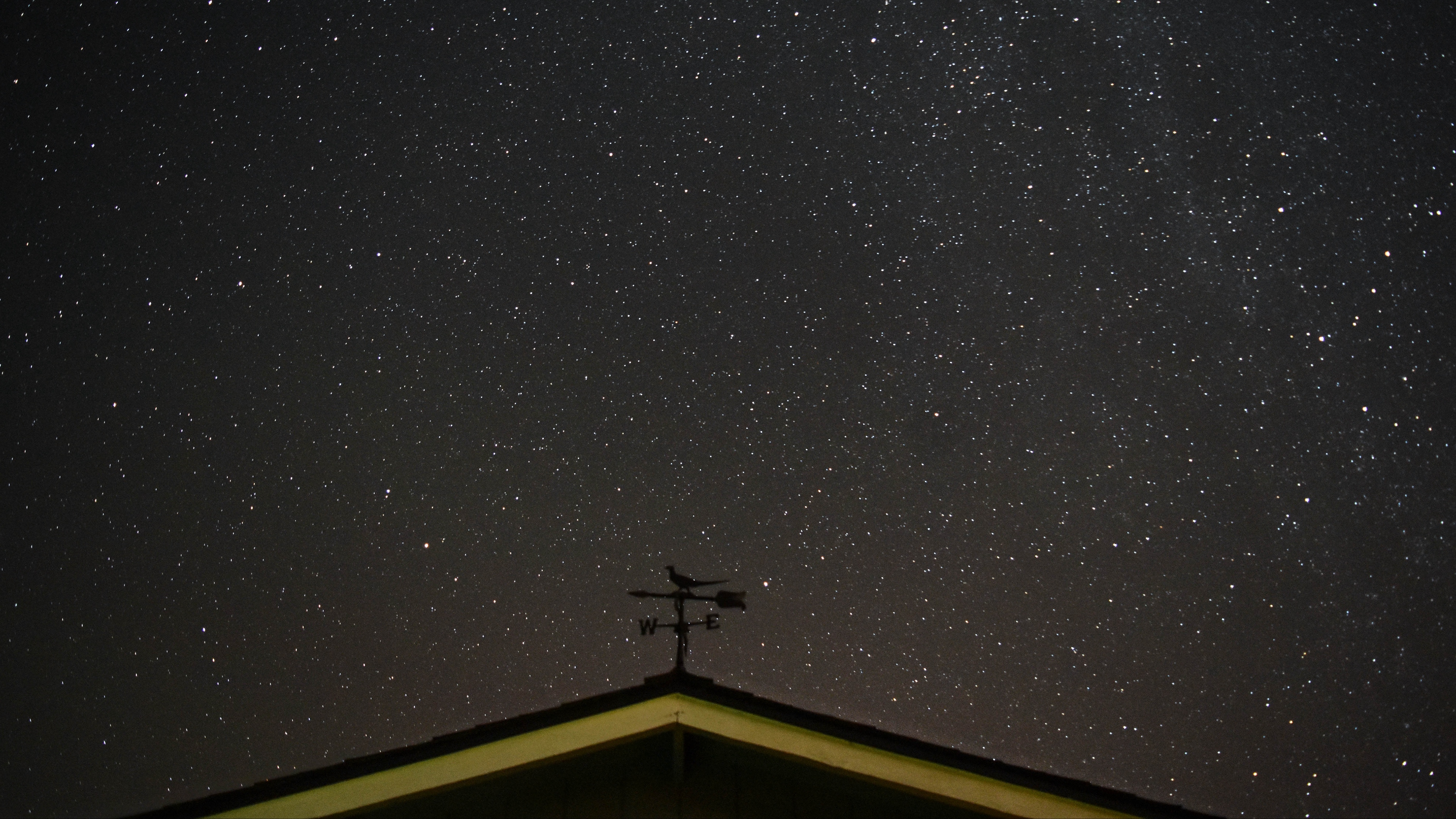 starry sky roof weather vane 4k 1541114669