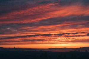 sunset clouds horizon sky twilight 4k 1541113742