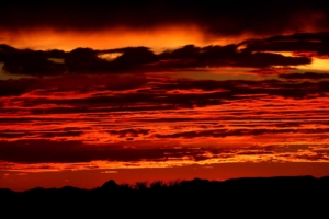 sunset horizon sky night red 4k 1541116062