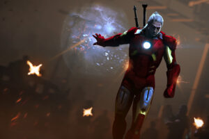 the witcher as iron man 4k 1541294512