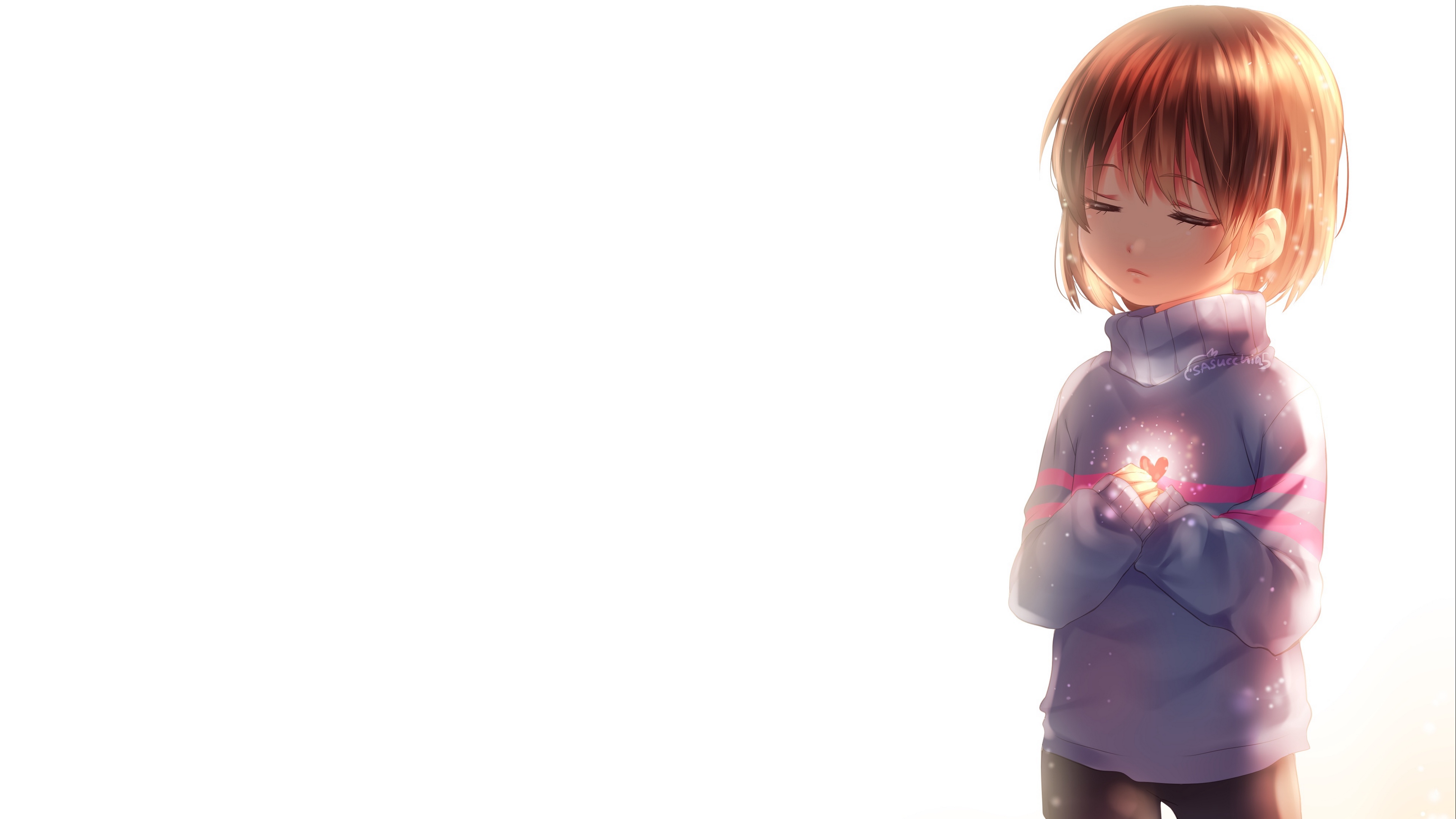 undertale frisk sweater light 4k 1541975968