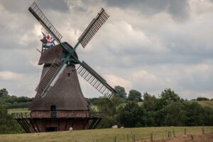 windmill agriculture sky 4k 1541116267