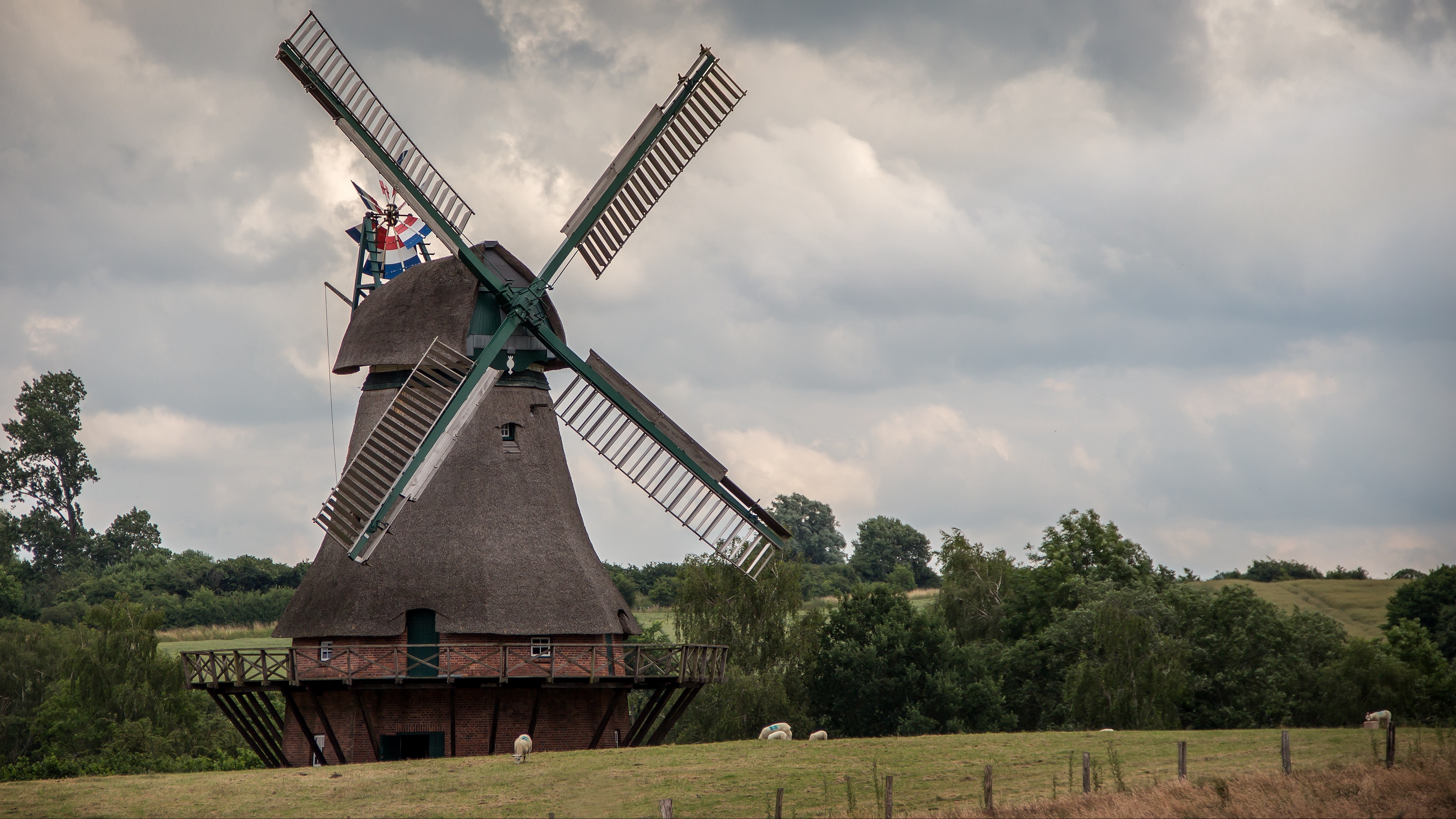 windmill agriculture sky 4k 1541116267