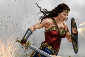 wonder woman painting art 4k 1541294542