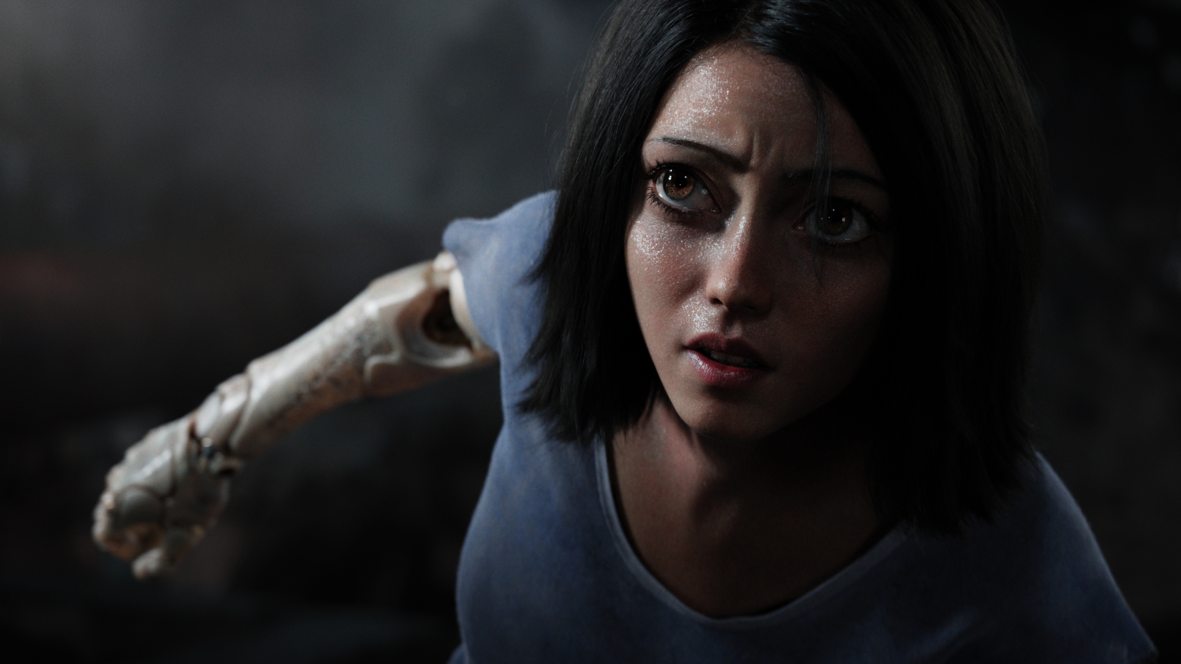 alita battle angel movie 2018 4k wallpaper 1545590172