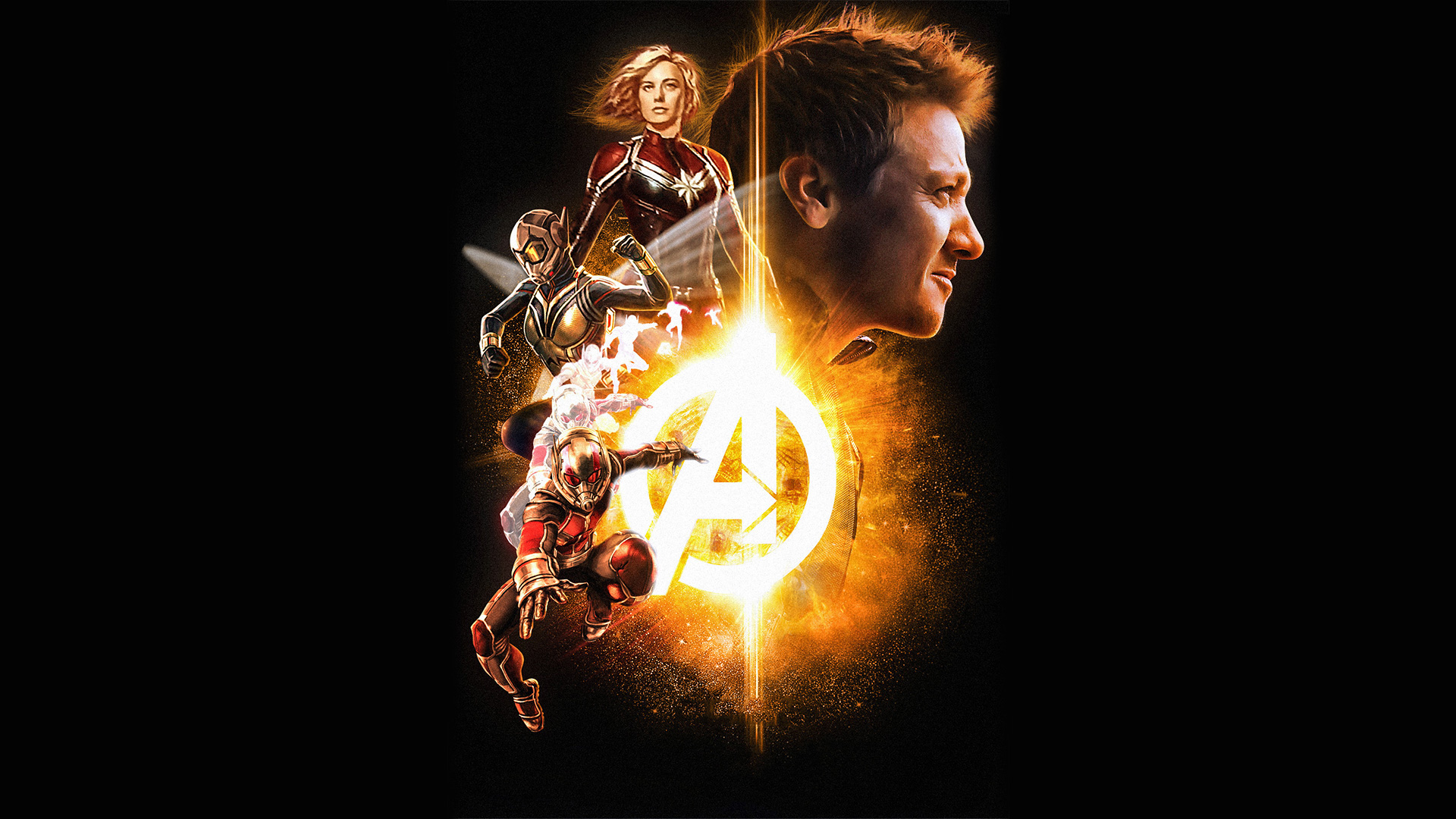 Wallpaper 4k Avengers Infinity War Hawkeye Wasp Captain